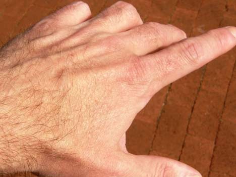 What does the hair on your hands says?