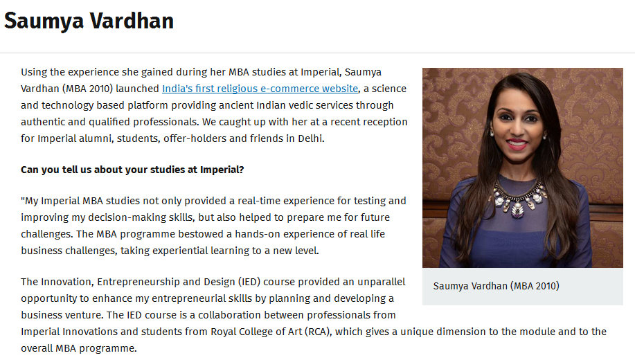Saumya Vardhan success story in Imperial College London