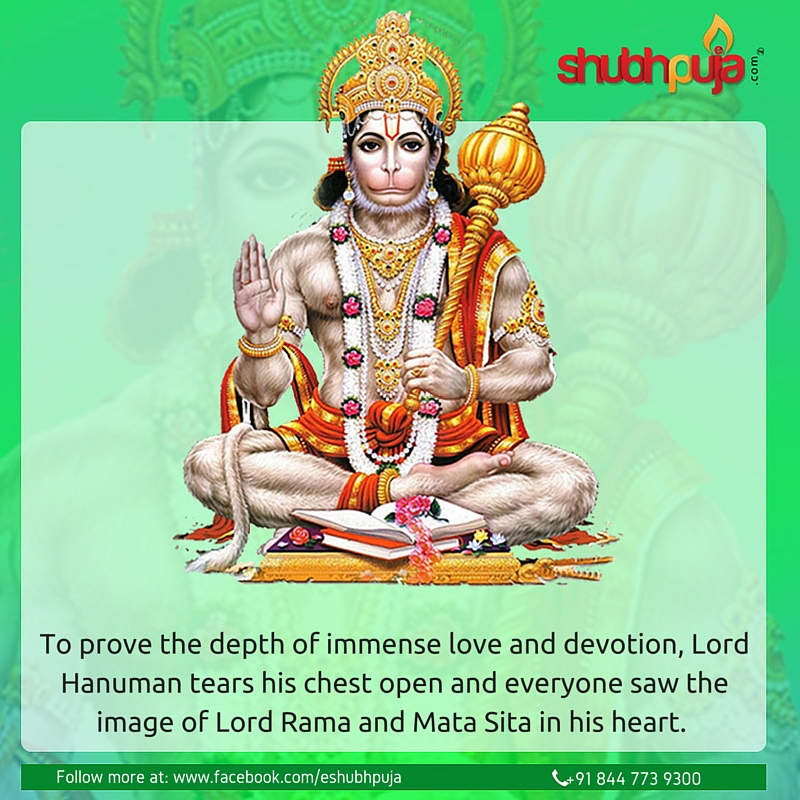 Love and devotion of Lord Hanuman