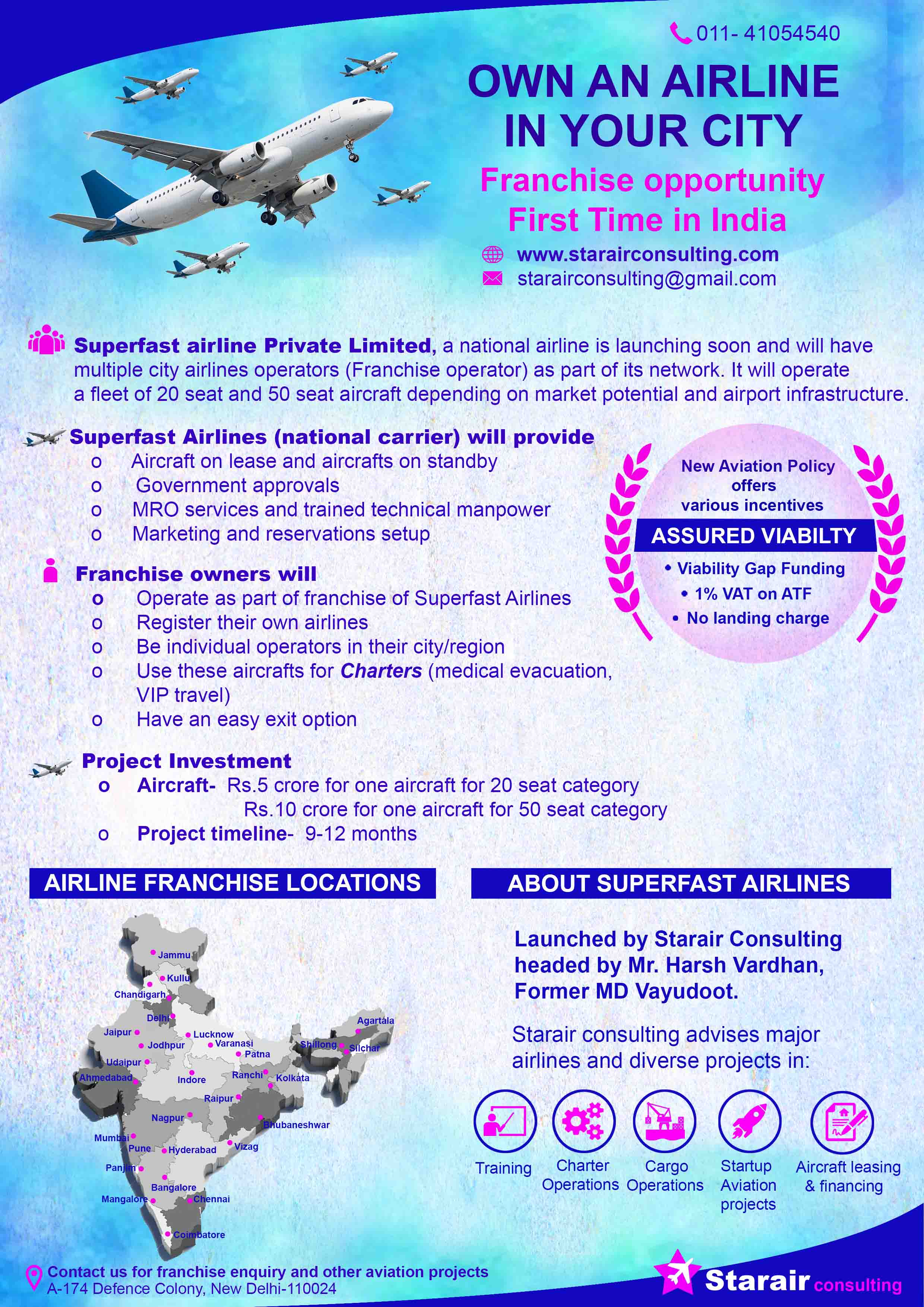 Mr. Harsh Vardhan of Shubhpuja.com in Aviation sector!