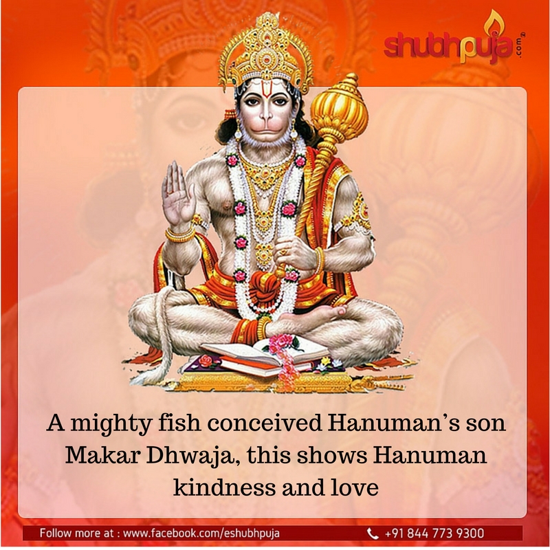 ☣ Although he was a brahmchari , Lord Hanuman had a son-Makardhwaja   How? ☣