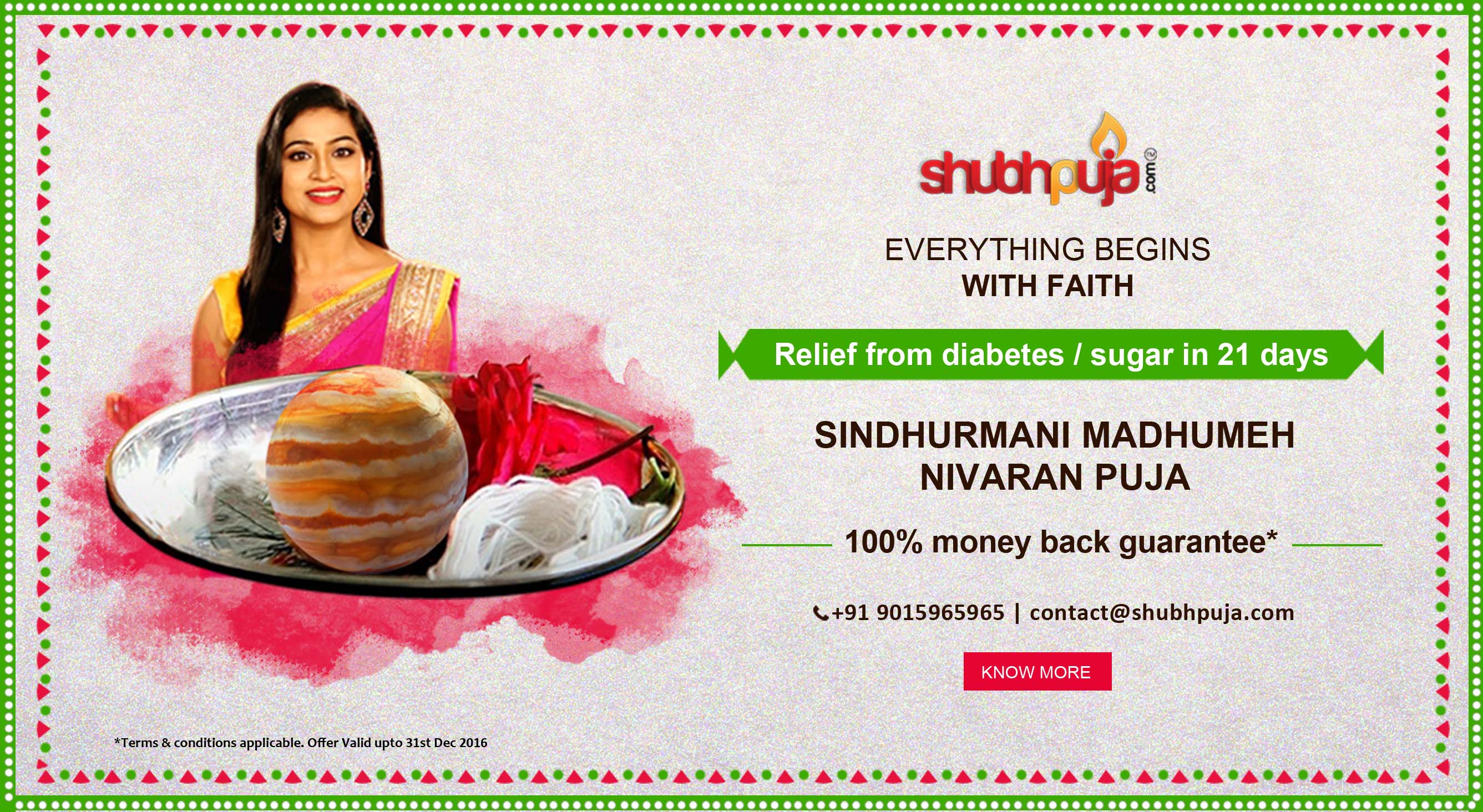 Sindhurmani Madhumeh Nivaran Puja - Relief from Diabetes/Sugar in 21 Days